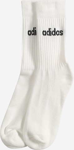 ADIDAS PERFORMANCE Athletic Socks in White: front