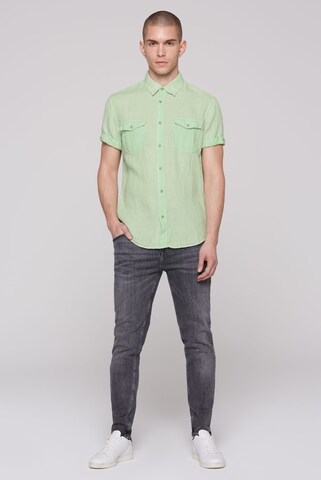 CMPD Slim fit Button Up Shirt in Green