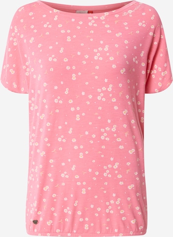 Ragwear T-Shirt 'PECORI' in Pink: predná strana