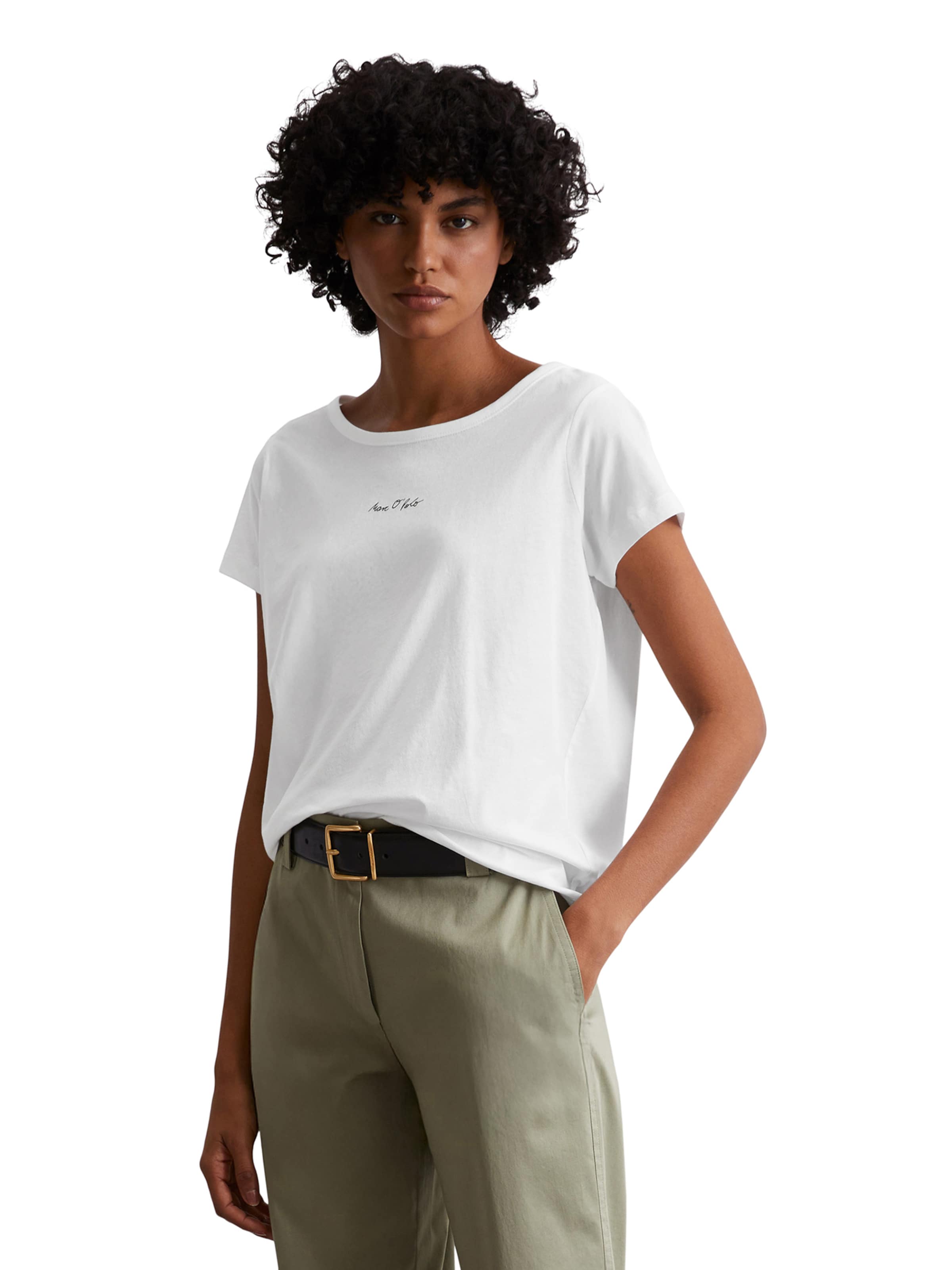 Marc O'Polo Majica | bela barva: sprednja stran