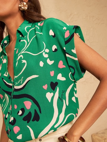love & roses - Blusa en verde