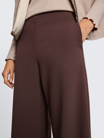 TOM TAILOR DENIM Wide Leg Hose in Braun