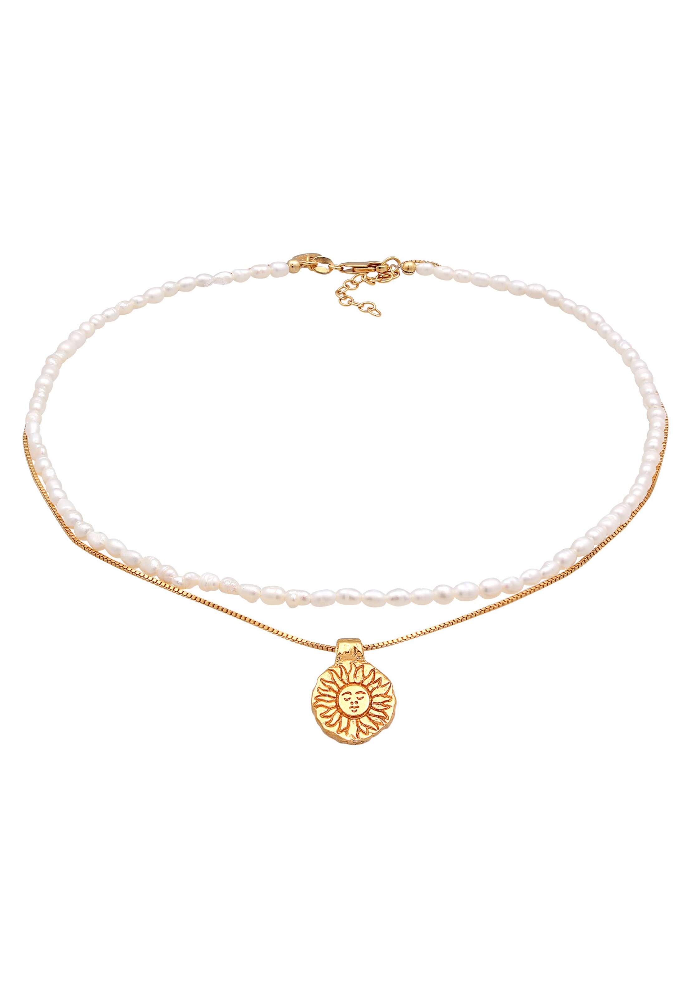 ELLI PREMIUM Kette in Gold: Vorderseite