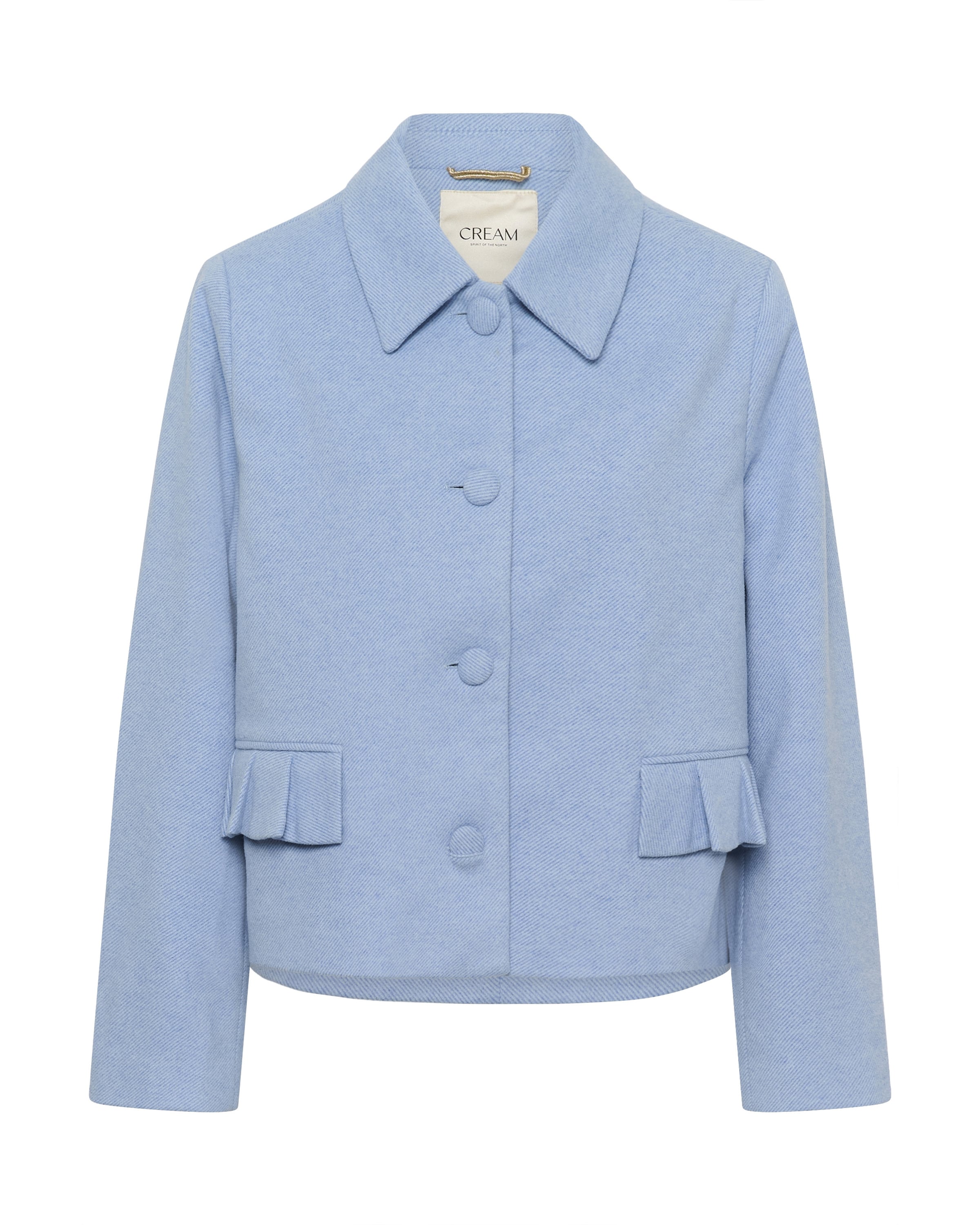 Cream Tussenjas in Blauw: voorkant