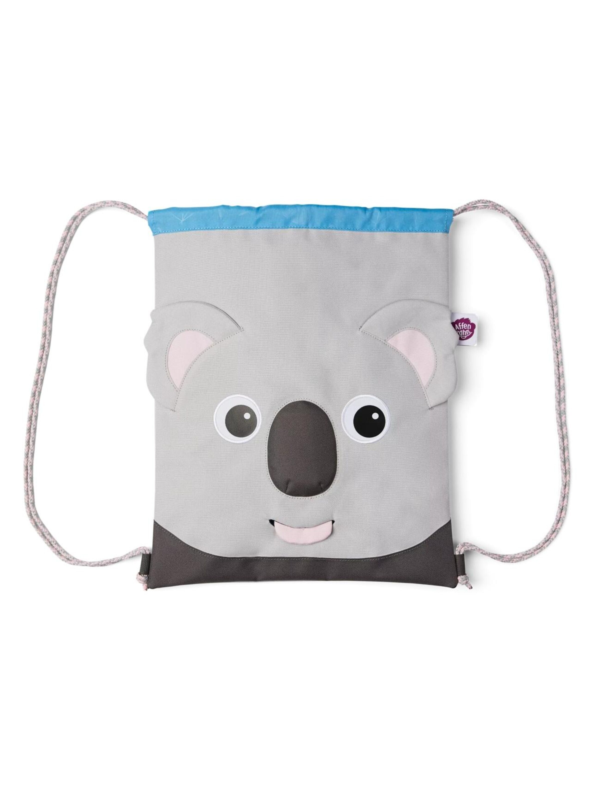 Affenzahn Gym Bag 'Sportbeutel Sportbeutel' in Grey: front