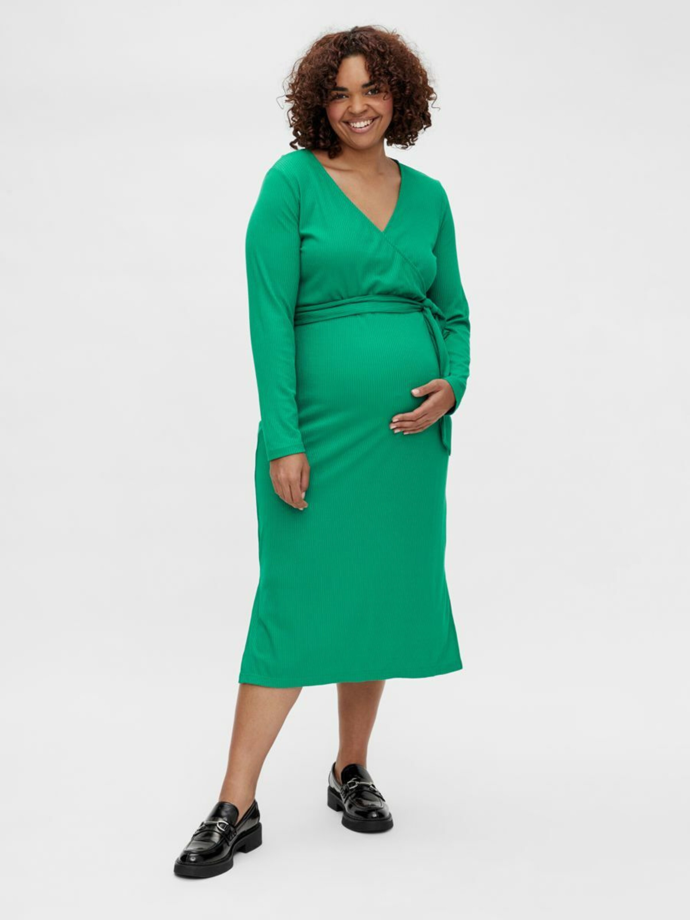 Frauen Große Größen MAMALICIOUS Kleid 'MLZIF CURVE' in Grün - DS42887 Frauen Große Größen MAMALICIOUS Kleid 'MLZIF CURVE' in Grün - DS42887