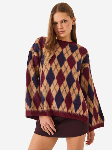 Bianco Lucci - Pullover em bege: frente