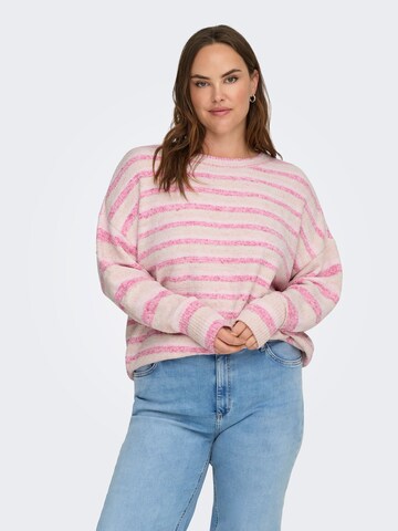Pullover 'CARJohanna' di ONLY Carmakoma in rosa: frontale