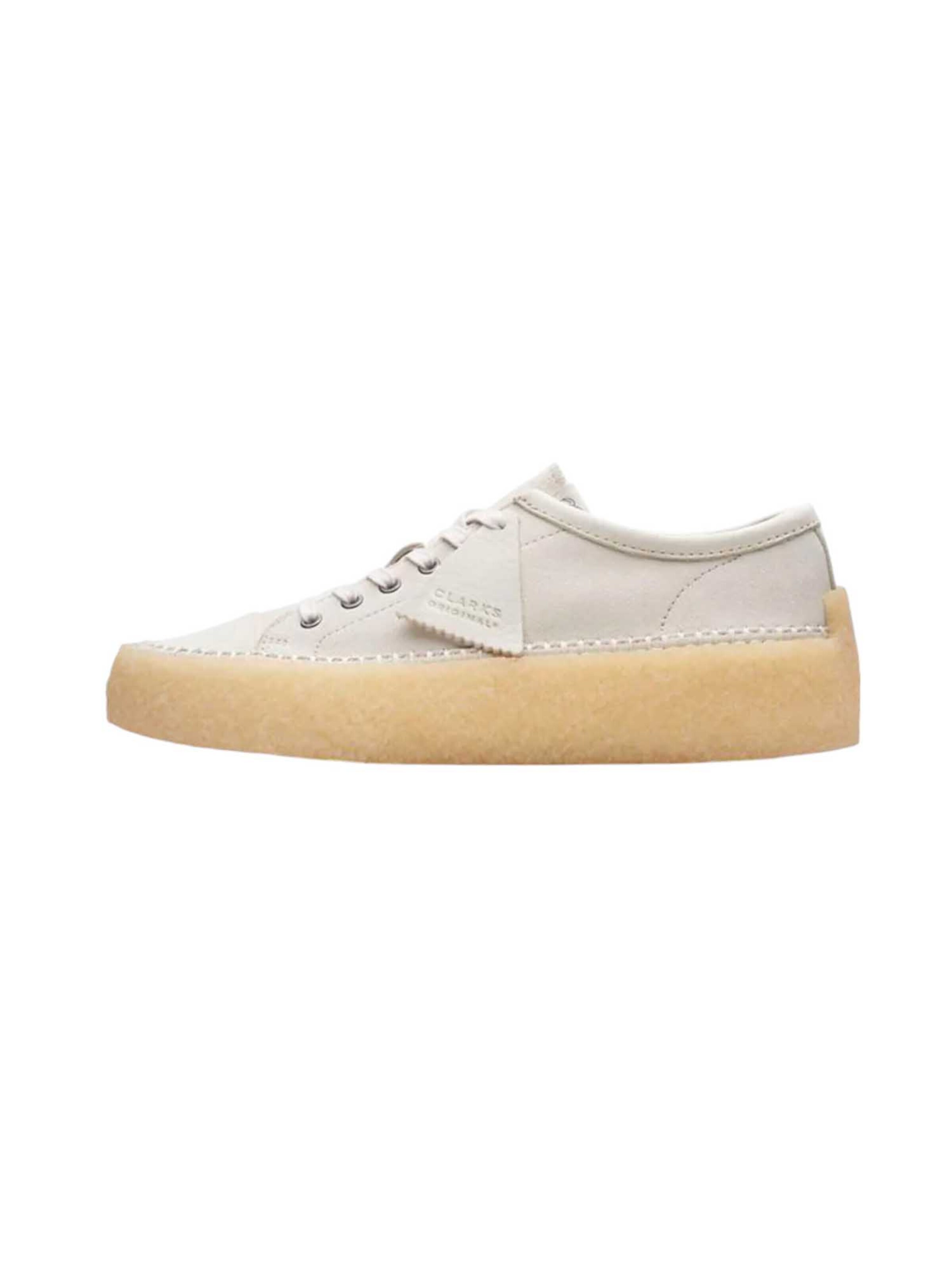Baskets basses CLARKS en beige : devant