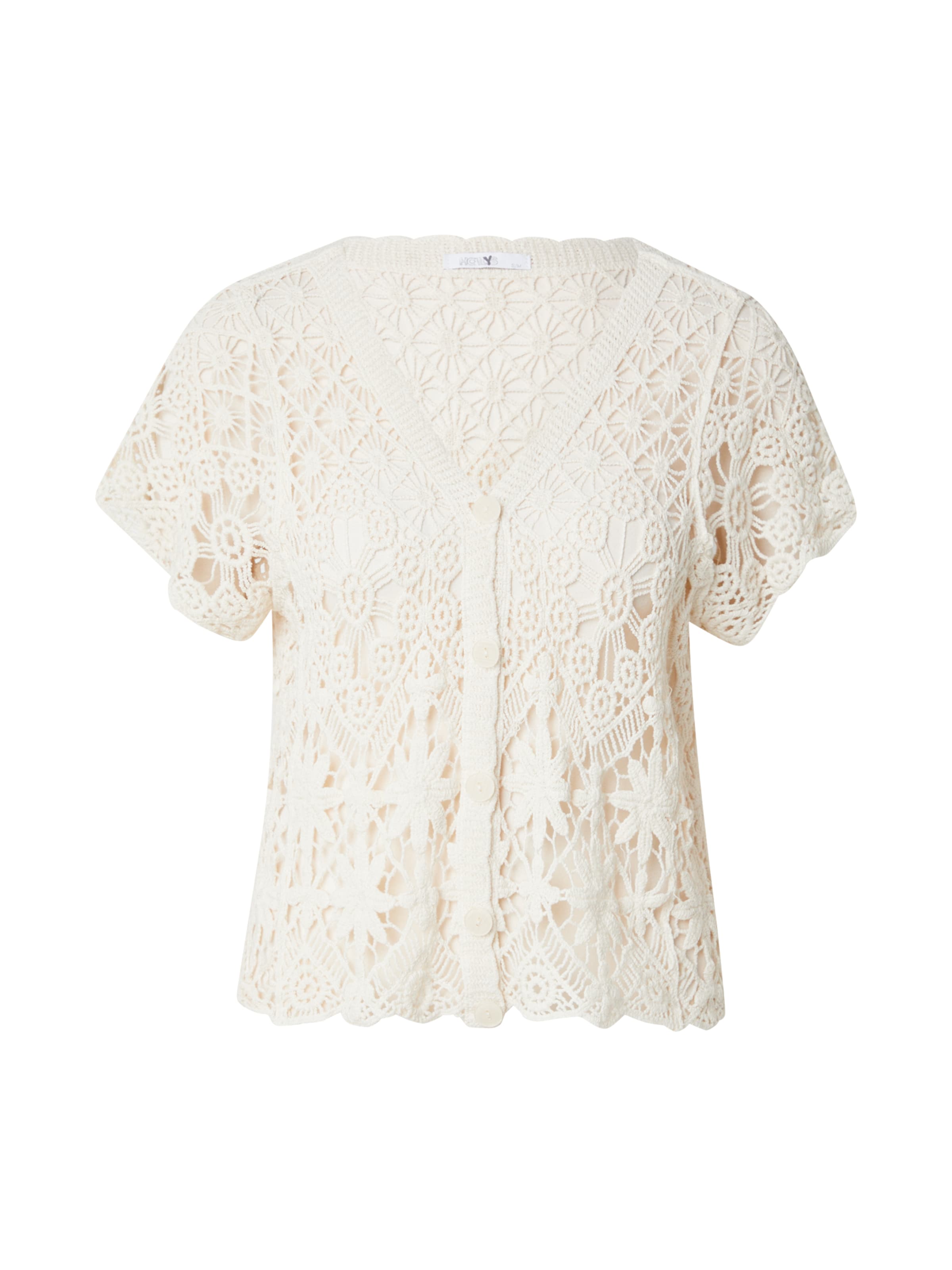 Cardigan 'Is44la' Hailys en beige : devant