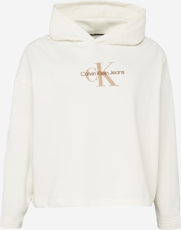 Calvin Klein Jeans Curve Sweatshirt in Beige: front