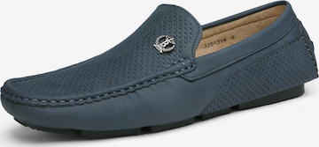 Mocassino 'Bruno Marc Herren Klassische Mokassins Flache Slipper Slip on Penny Loafer Weich Comfort Schuhs' di Bruno Marc in blu: frontale