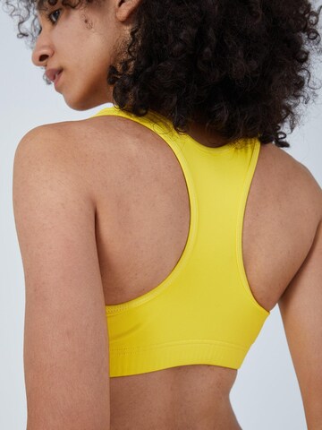 SPORTKIND Bustier Sport bh 'Wide Straps' in Geel