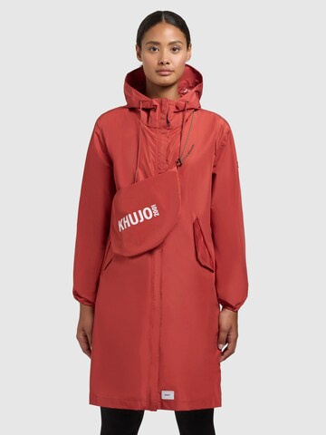 khujo Between-seasons coat 'TIMEA' in Red: front