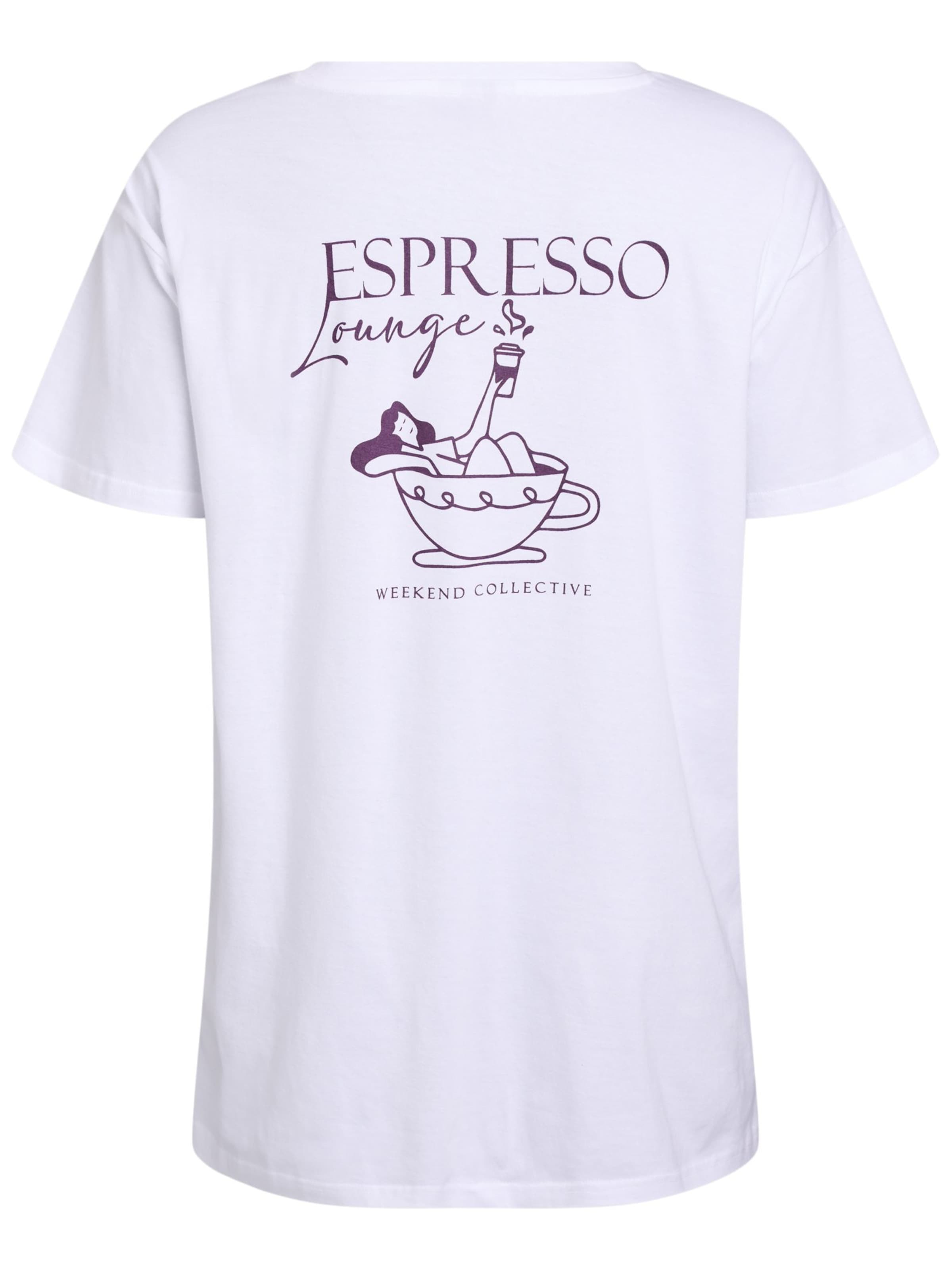 Maglietta 'Mally' di Zizzi in bianco