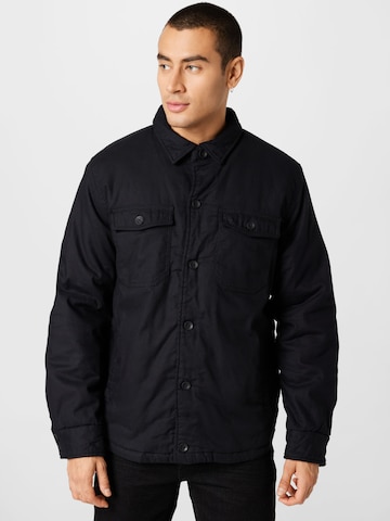 Coupe regular Veste mi-saison Brandit en noir : devant