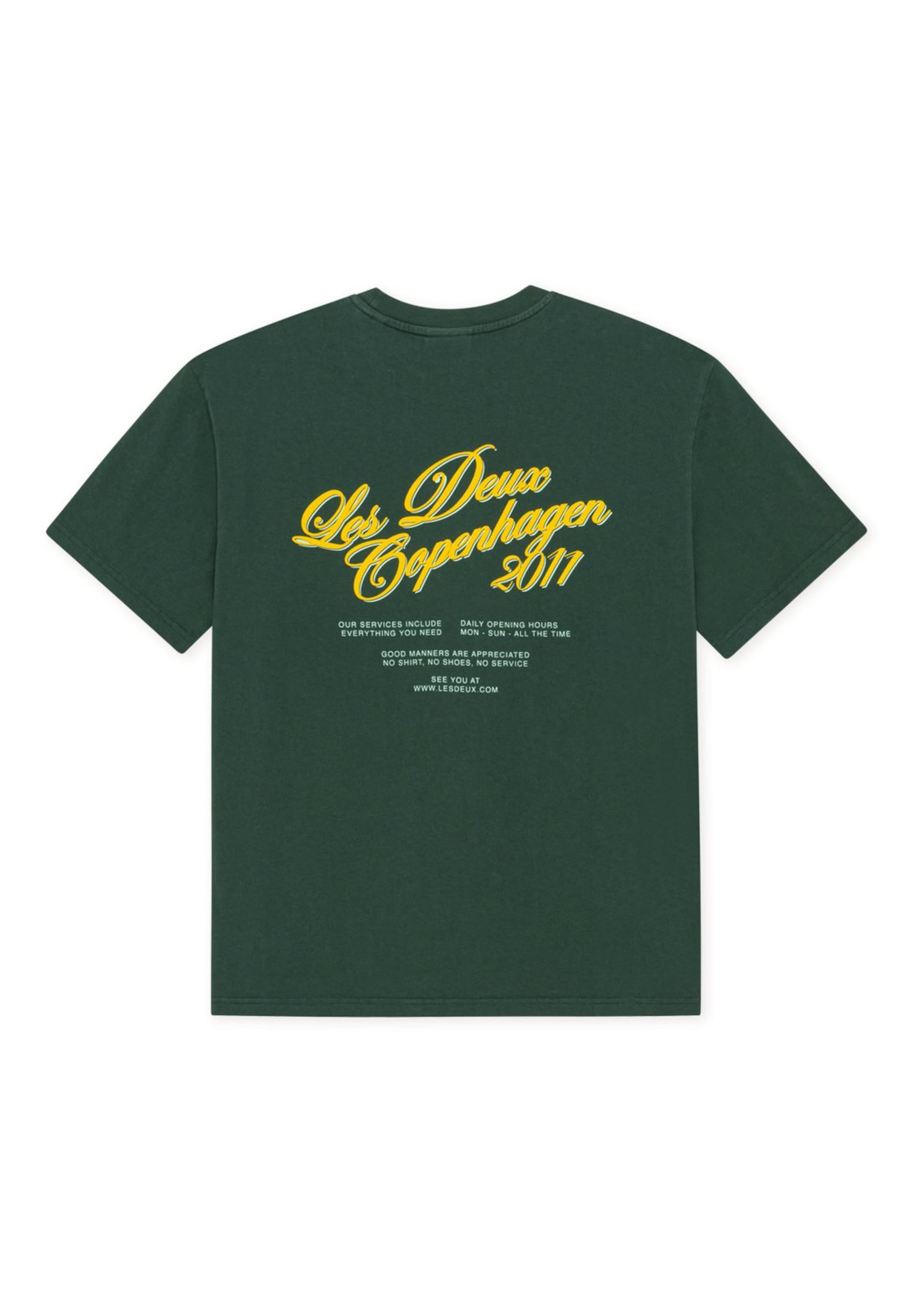 Les Deux - Camiseta 'Service' en verde