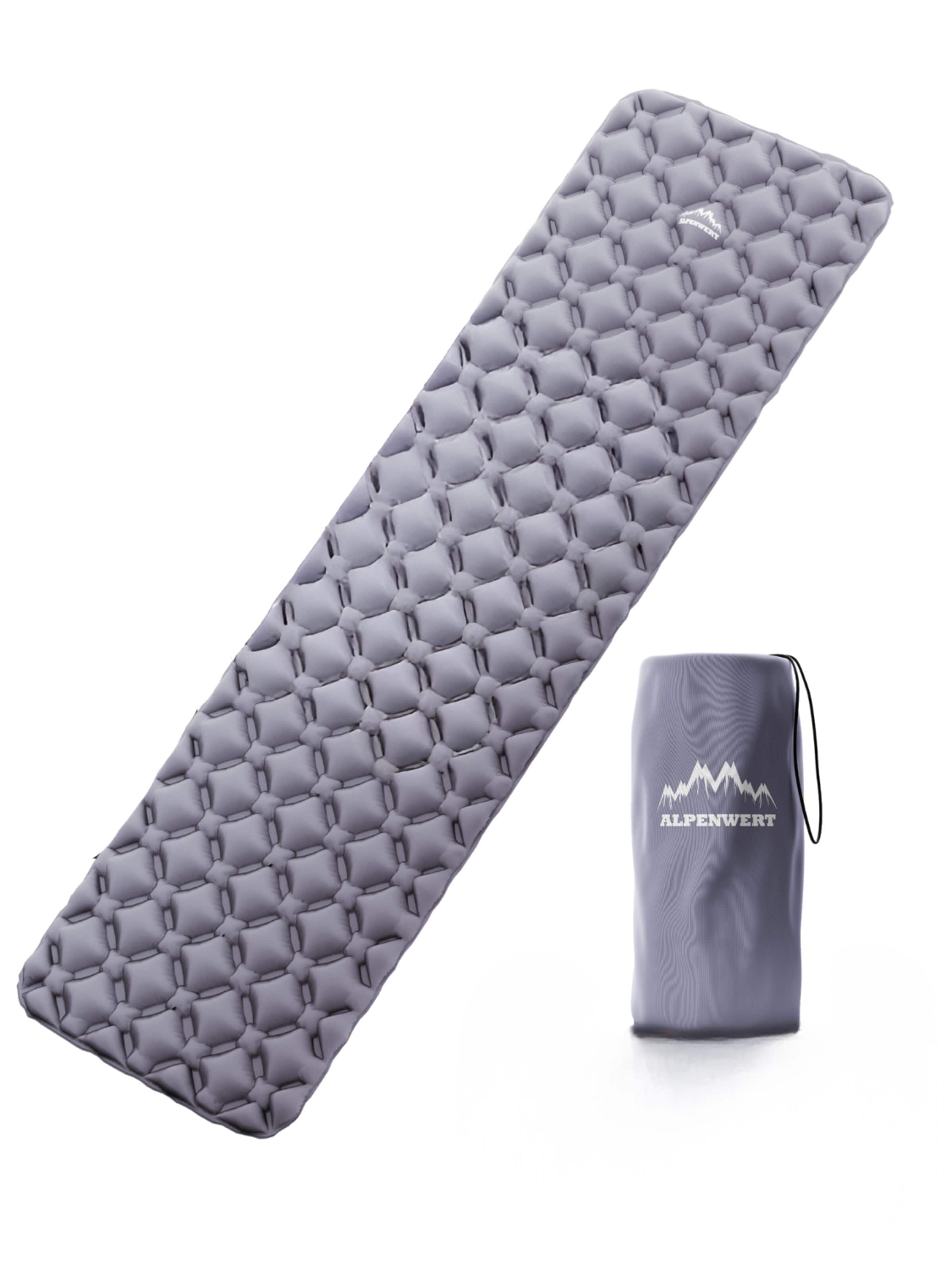 Alpenwert Mat 'Outdoor Isomatte' in Grey: front