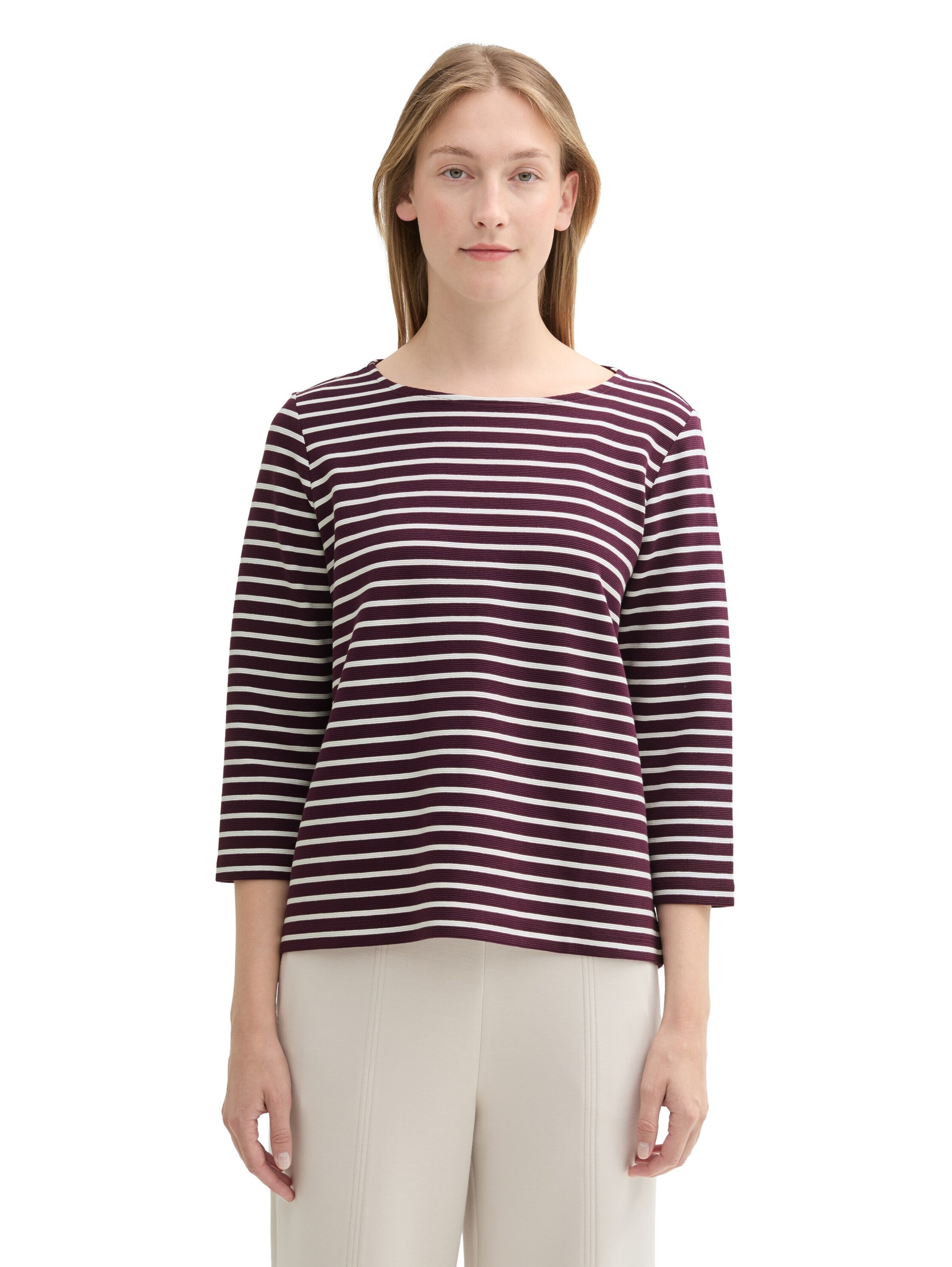 T-shirt TOM TAILOR en violet : devant