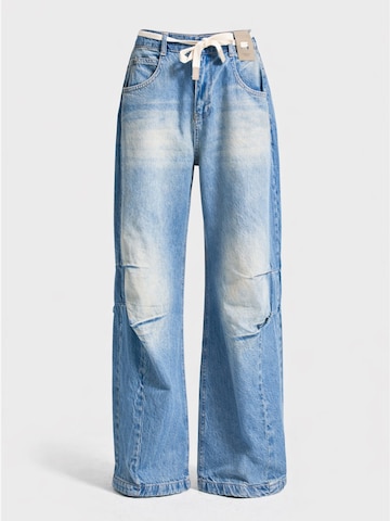Loosefit Jean 'Barrel Balloon Mid Rise Jeans' IT'S BASIC en bleu : devant