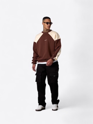 Sweat-shirt ' Two Tone Oversized ' ESTEEM en marron