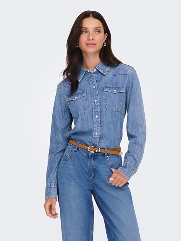 Camicia da donna 'ONLCharlize' di ONLY in blu: frontale