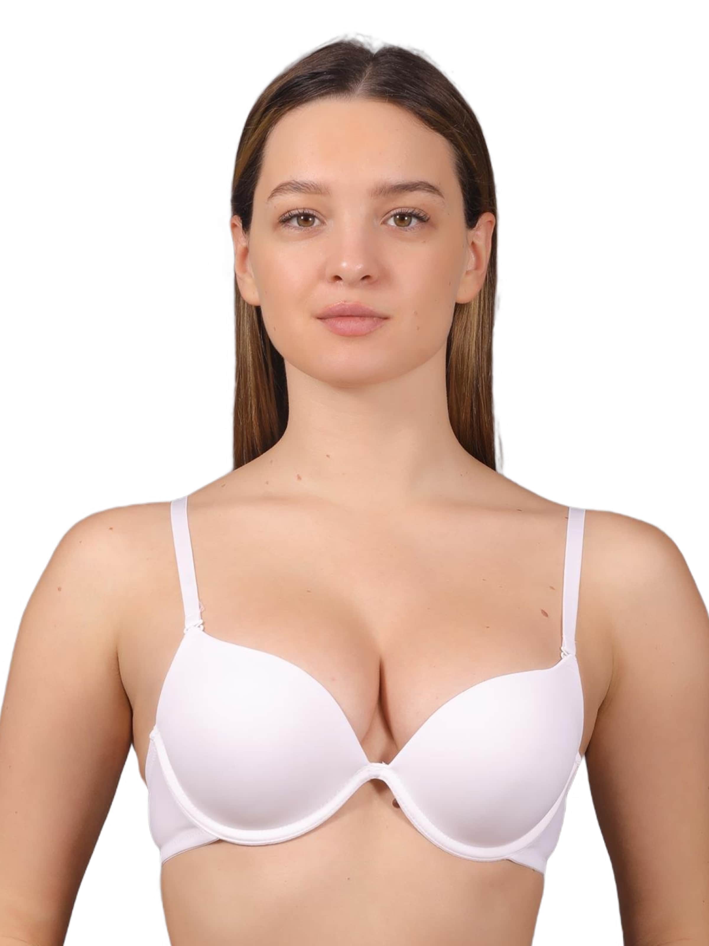 Push-up Soutien-gorge C&City en blanc : devant