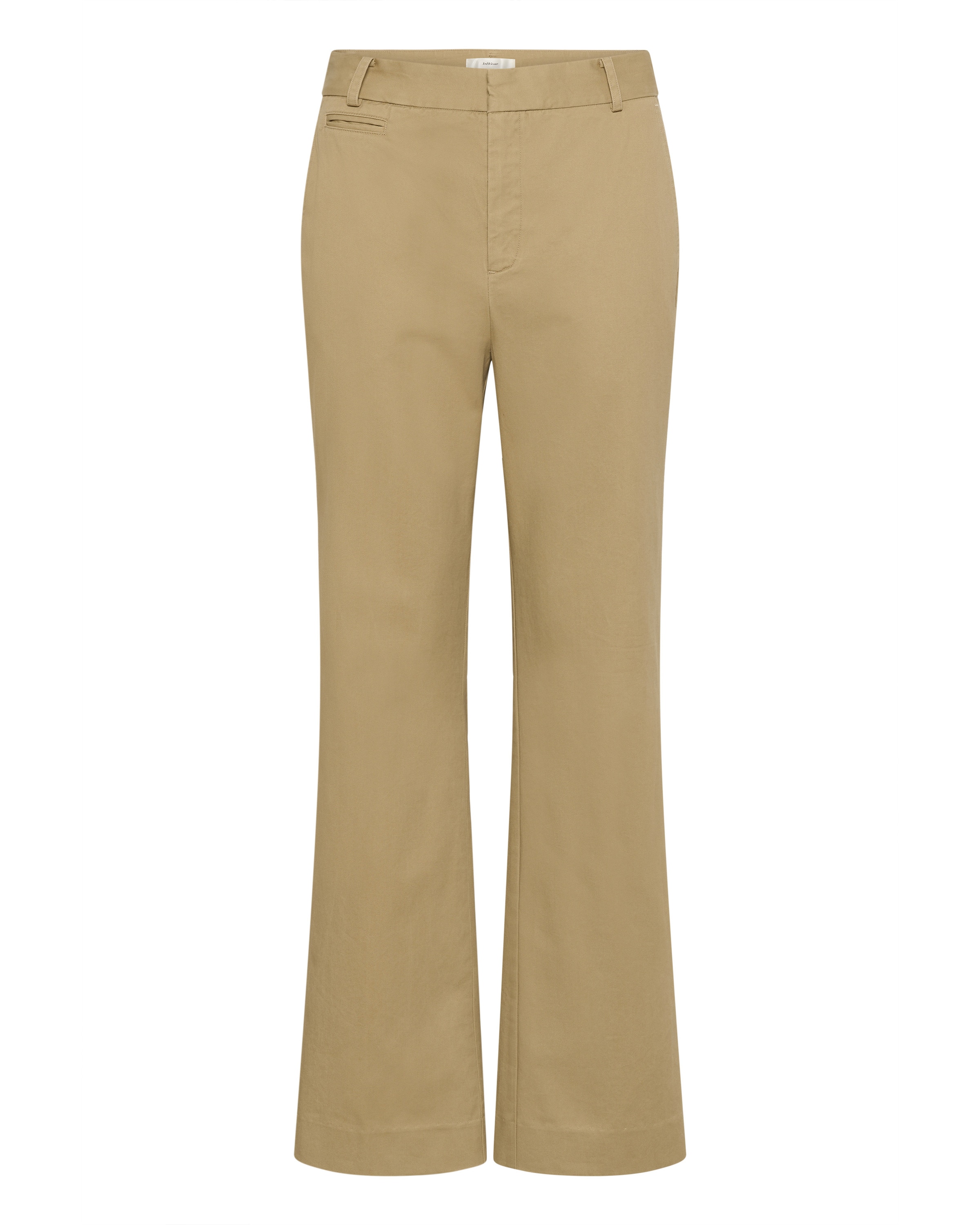 InWear Flared Broek 'DiazIW' in Geel: voorkant