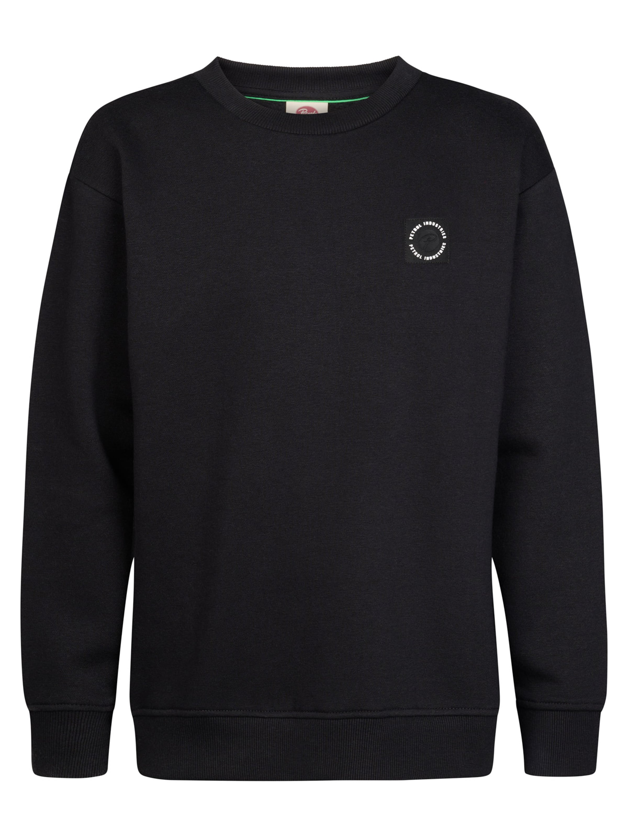 Petrol Industries Sweatshirt in Zwart: voorkant