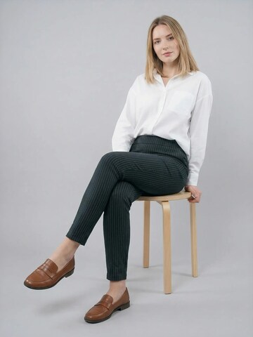 PANTONECLO Regular Trousers 'Leafletic Women’s Trousers' in Black