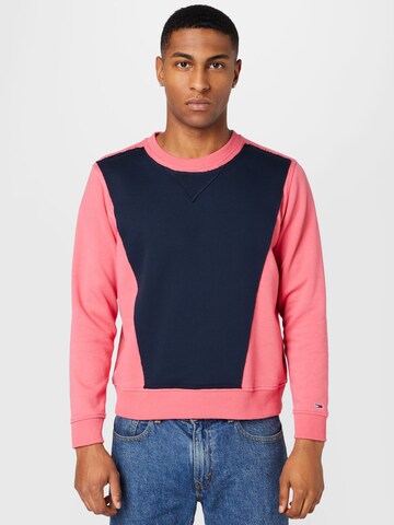 Tommy Jeans Sweatshirt in Roze: voorkant