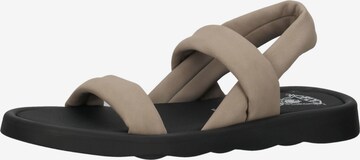 FLY LONDON Strap Sandals in Beige: front