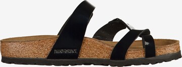 BIRKENSTOCK Ujjelválasztó-pántos szandál 'Mayari' - fekete