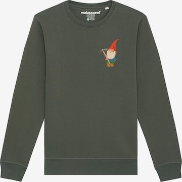 Watapparel Sweatshirt ' Gartenzwerg ' in Grün: Vorderseite