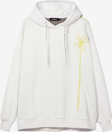 Sweat-shirt Desigual en blanc : devant