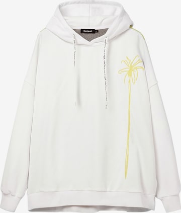 Sweat-shirt Desigual en blanc : devant