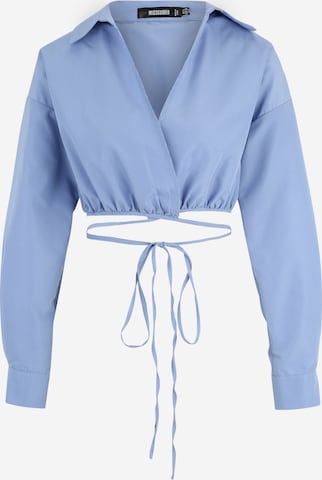 Missguided Blouse in Blauw: voorkant