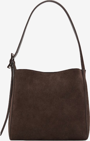 MANGO Torba na ramię 'Igor' w kolorze brązowy: przód