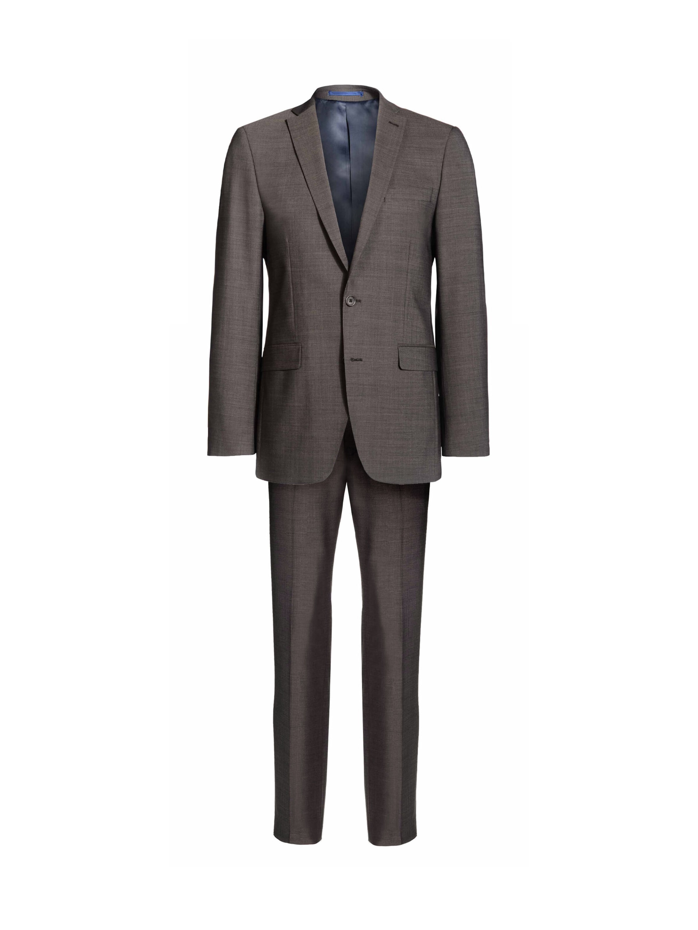 Coupe slim Costume Thomas Goodwin en marron : devant