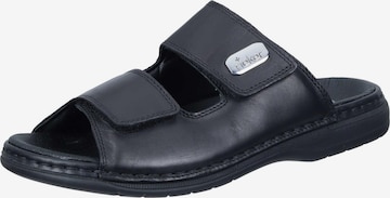 Rieker Mule 'Basic' in Black: front