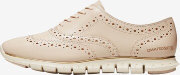 Cole Haan Lace-Up Shoes 'ZERØGRAND Wingtip Oxford' in Beige: front