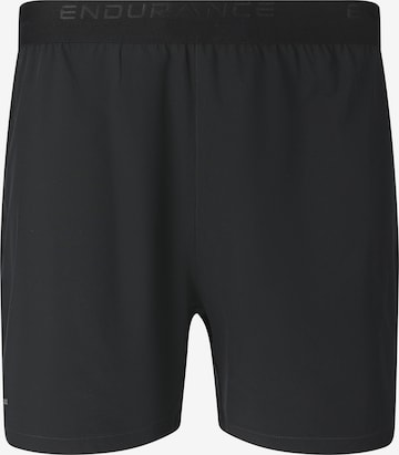ENDURANCE Shorts 'Letic' in Schwarz: Vorderseite