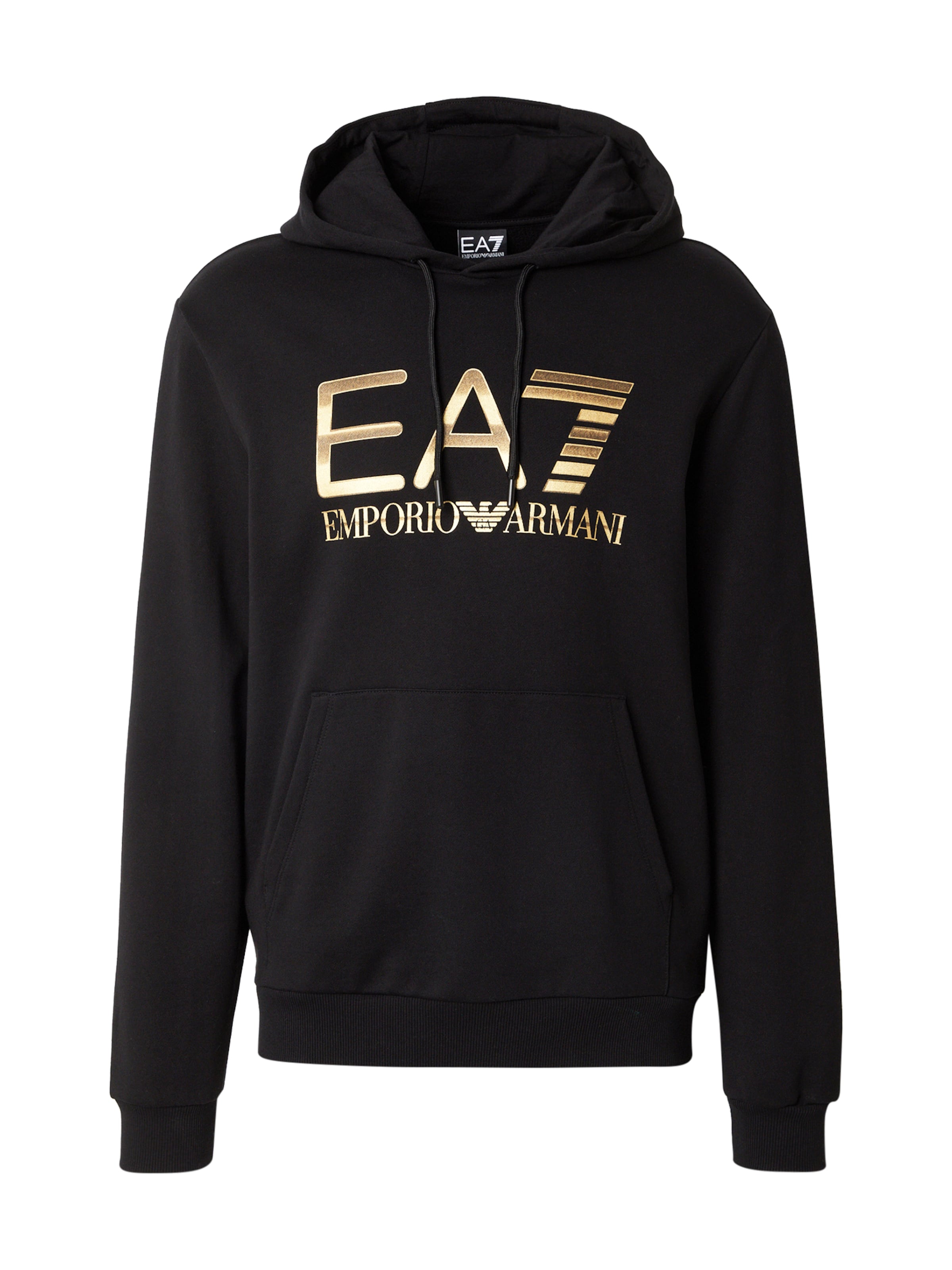 EA7 Emporio Armani Kampsun, värv must: eest vaates