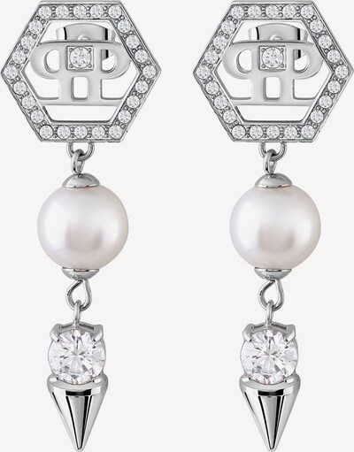 Philipp Plein Earrings in Silver / Pearl white, Item view
