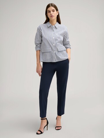 JOOP! Slim fit Trousers with creases in Blue