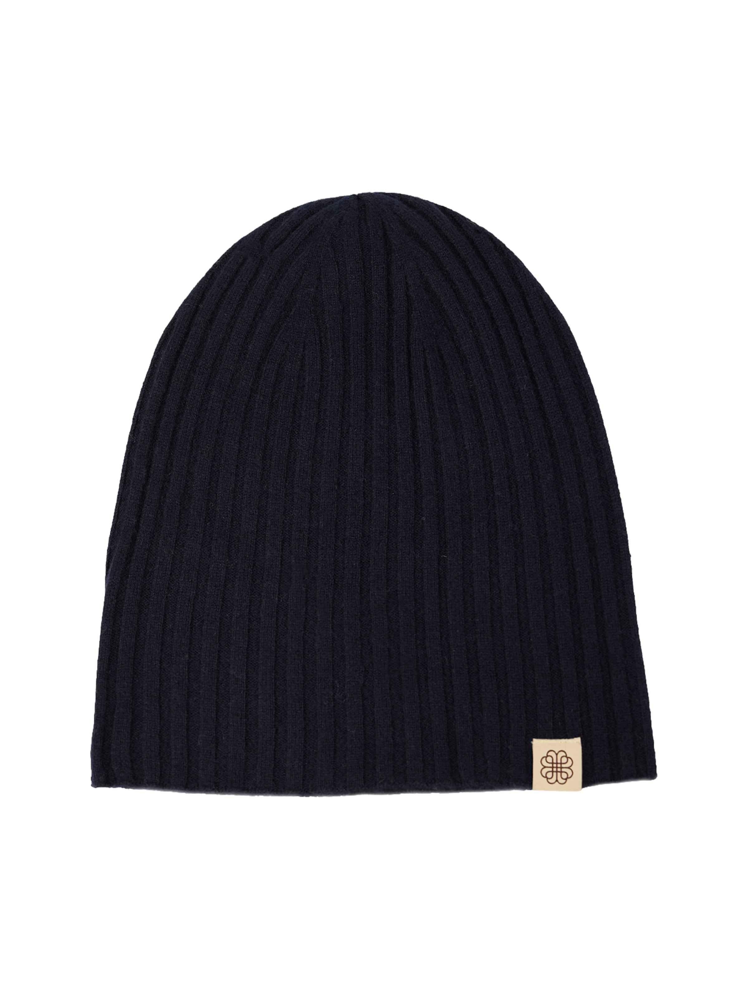 GOBI Cashmere Mütze 'Unisex Cashmere Rib Knit Hat'‌‌‌ in Blau: Vorderseite