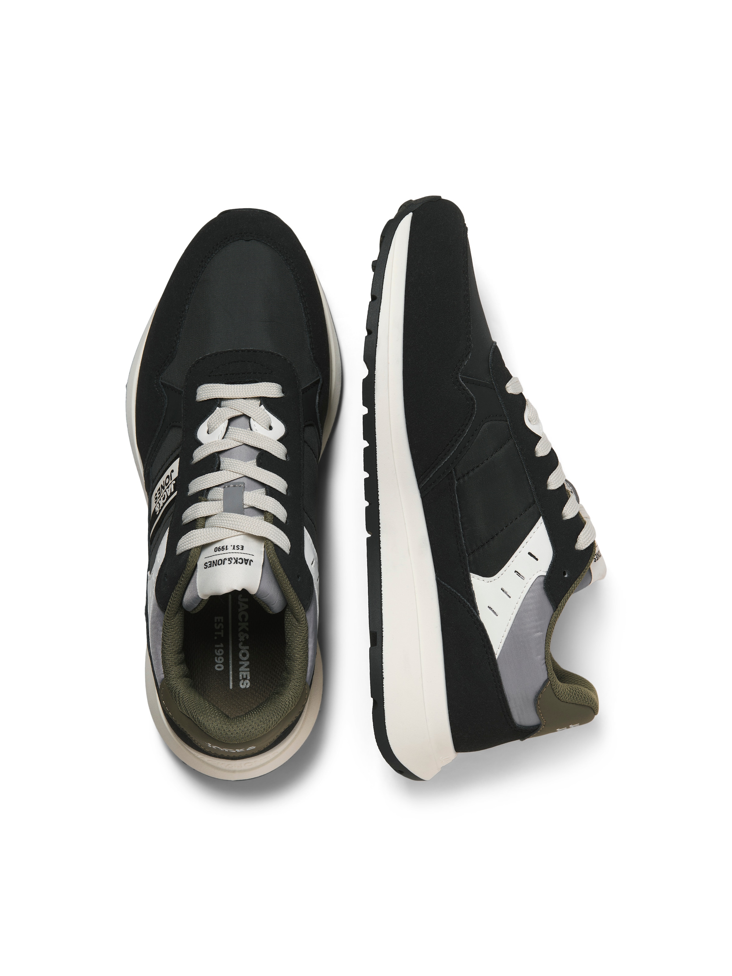 Baskets basses 'JFWOSWALD' JACK & JONES en noir