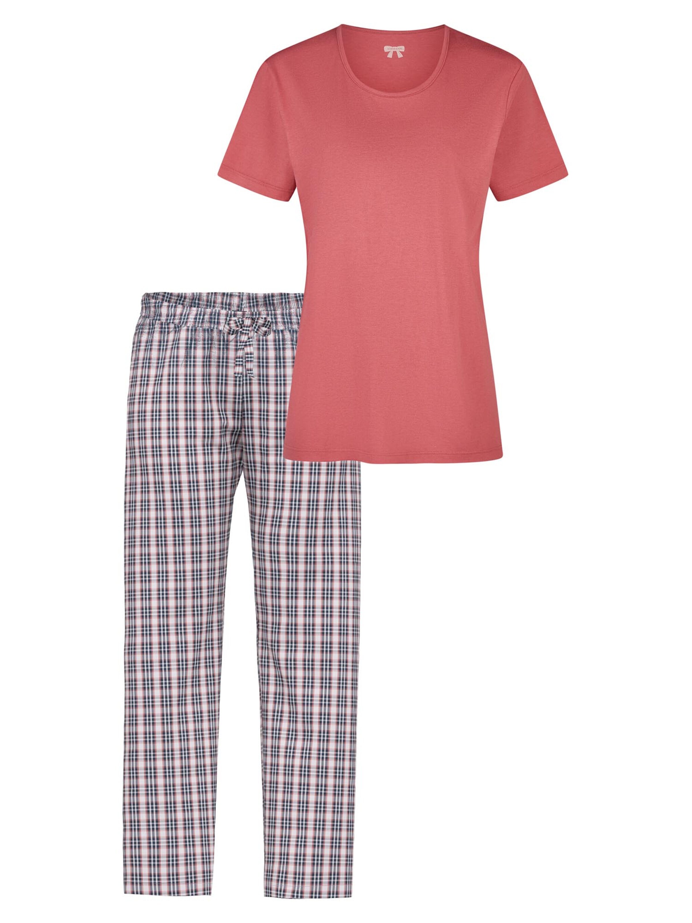Ammann Pajama 'Mix & Match' in Pink: front