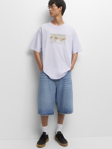Tricou de la Pull&Bear pe mov