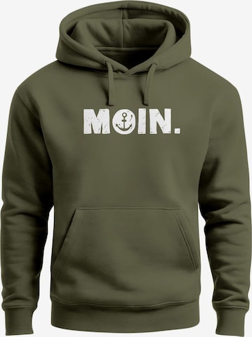Neverless Sweatshirt 'Moin Anchor' in Green: front